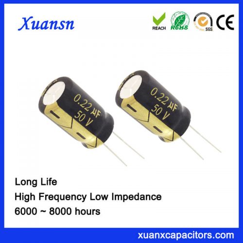 0.22UF 50V Aluminum Electrolytic Capacitor