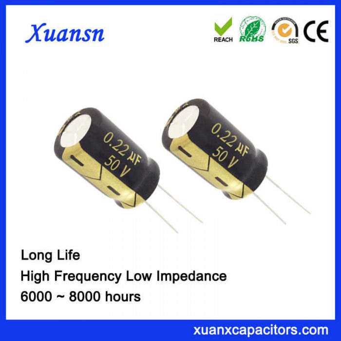 0.22UF 50V Aluminum Electrolytic Capacitor