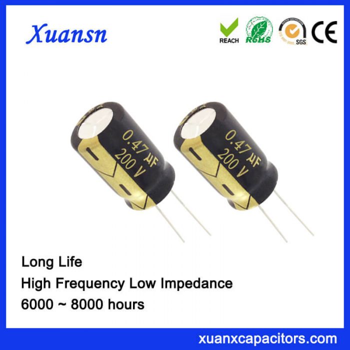 0.47UF 200V Radial Capacitor
