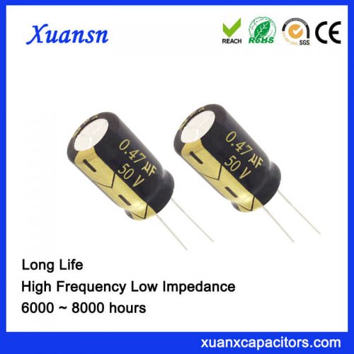 0.47UF 50V Aluminum Electrolytic Capacitor