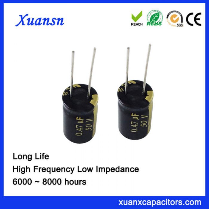 0.47UF 50V Aluminum Electrolytic Capacitor