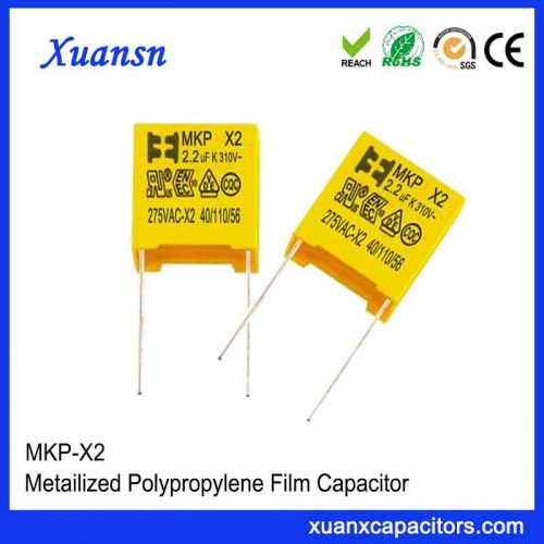 Polypropylene film capacitor X2