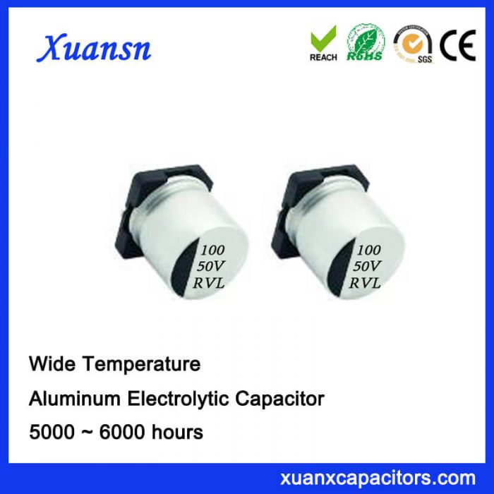 100UF 50V Long Life SMD Electrolytic Capacitor