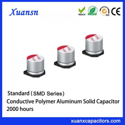 SMD solid aluminum electrolytic capacitor
