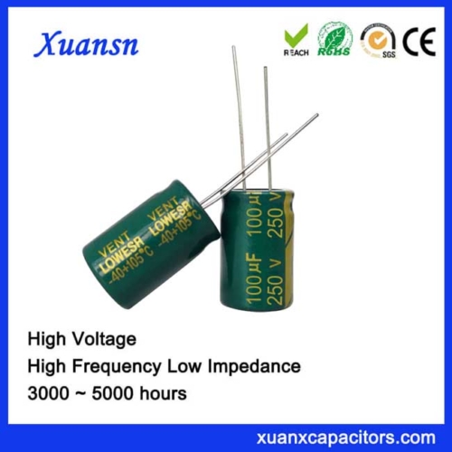 low esr electrolytic capacitors 100uf250v