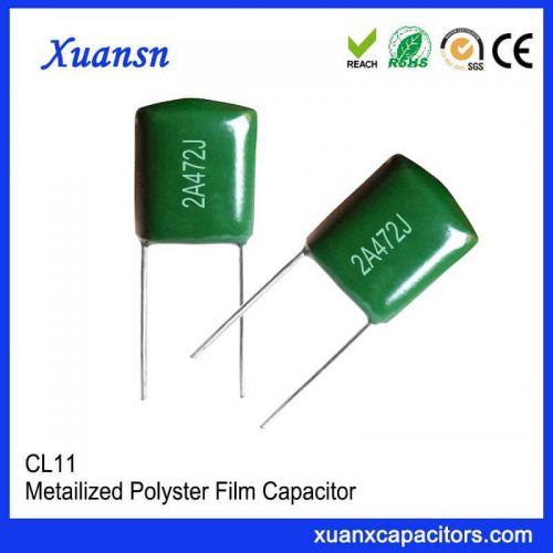 Straight plug film capacitor CL11