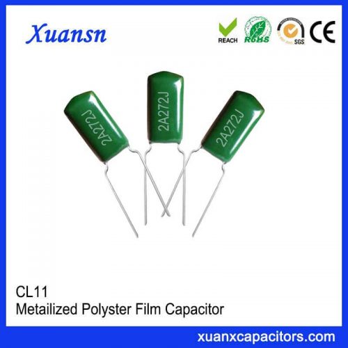 CL11 polyester capacitor 272J100V