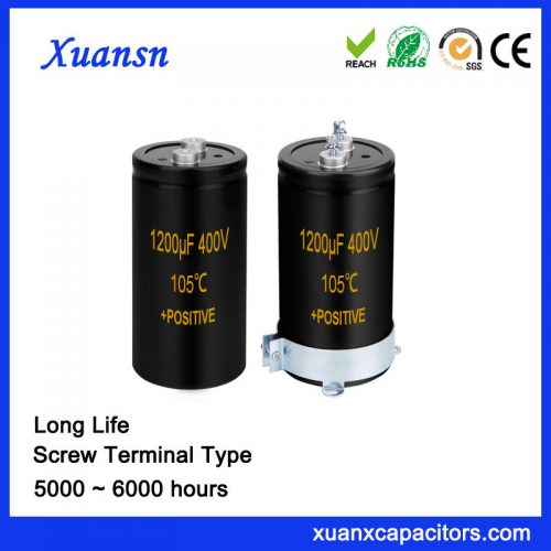 Screw Terminal Capacitor 1200UF 400V