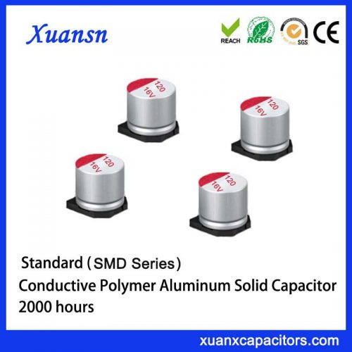 Solid SMD electrolytic capacitor