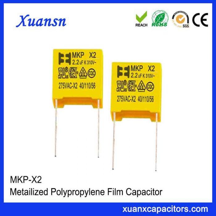 Polypropylene film capacitor X2