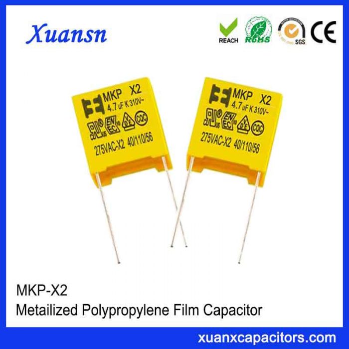 Small size X2 capacitor 4.7uf275VAC