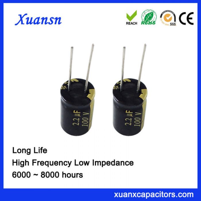 100V 2.2 UF Capacitor Electrolytic