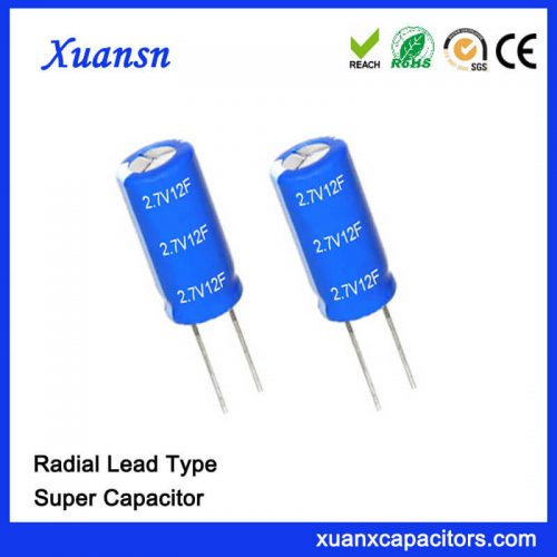 2.7V 12F Super Capacitor