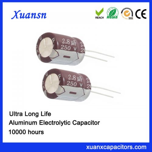 2.8UF 250V Long Life Electrolytic Capacitor