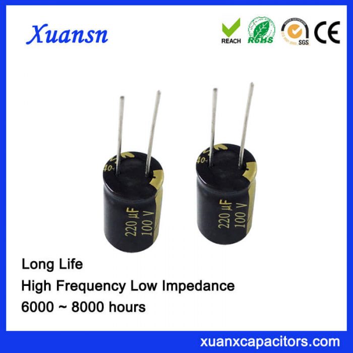 220UF 100V Electrolytic Capacitor