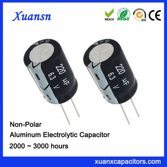 General Electrolytic Capacitor 220UF6.3V 2000Hours CE RoHS Approval