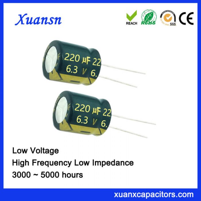 New electrolytic capacitor 220uf 6.3v