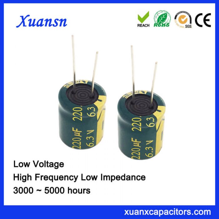 New electrolytic capacitor 220uf 6.3v