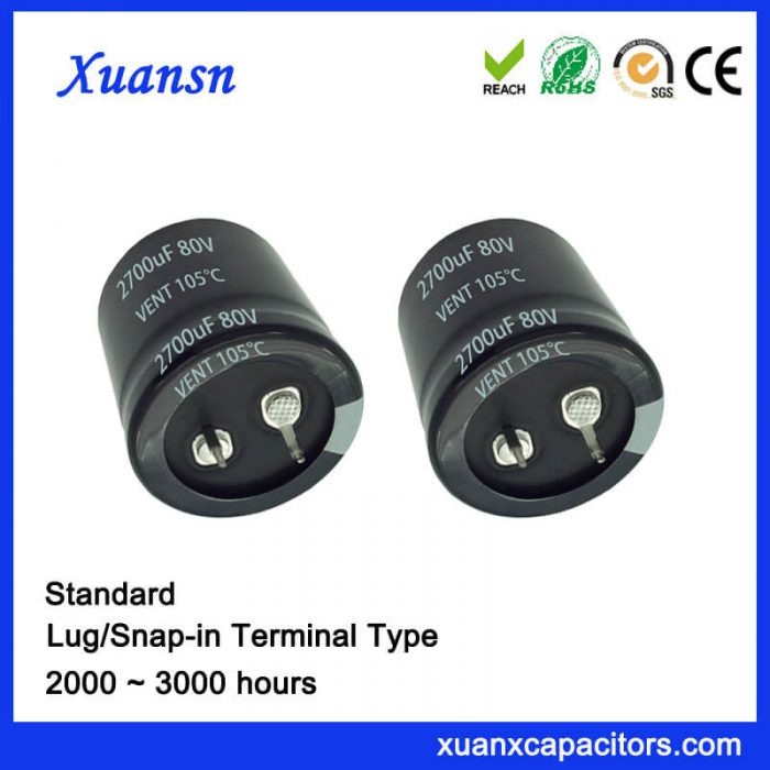 Snap In Capacitor 2700UF 80V