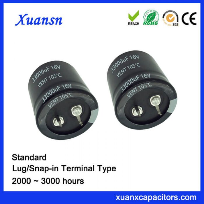16V 33000UF Capacitor Snap In