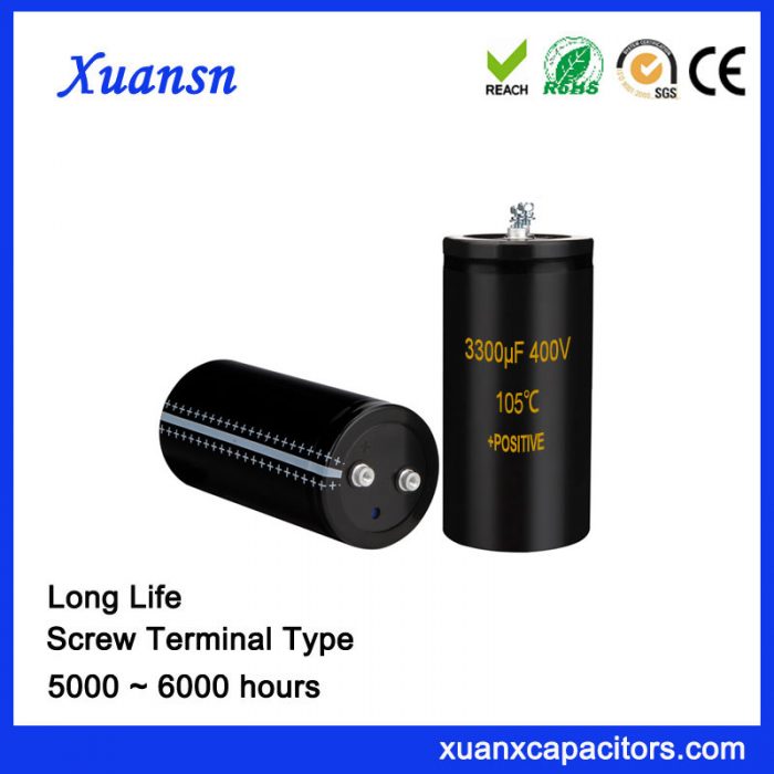 Screw Terminal Capacitor 3300UF 400V