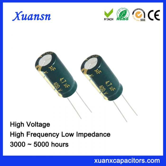 New Original 4.7 UF400V Electrolytic Capacitor