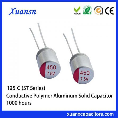 solid conductive molecular capacitor