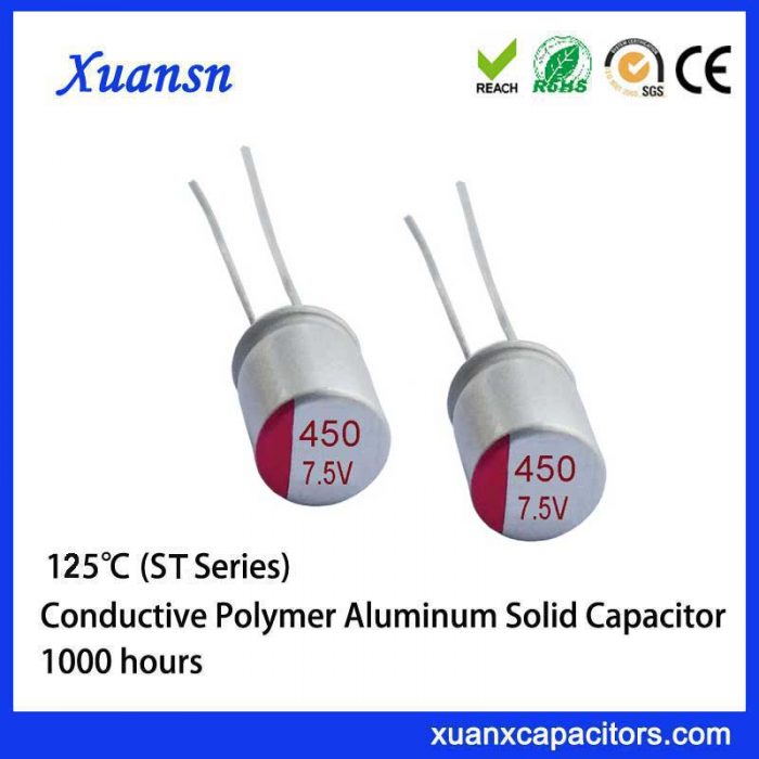 solid conductive molecular capacitor