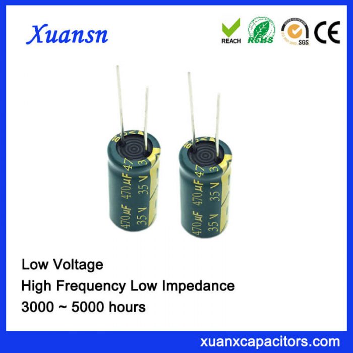 electrolytic capacitors for low pass filter