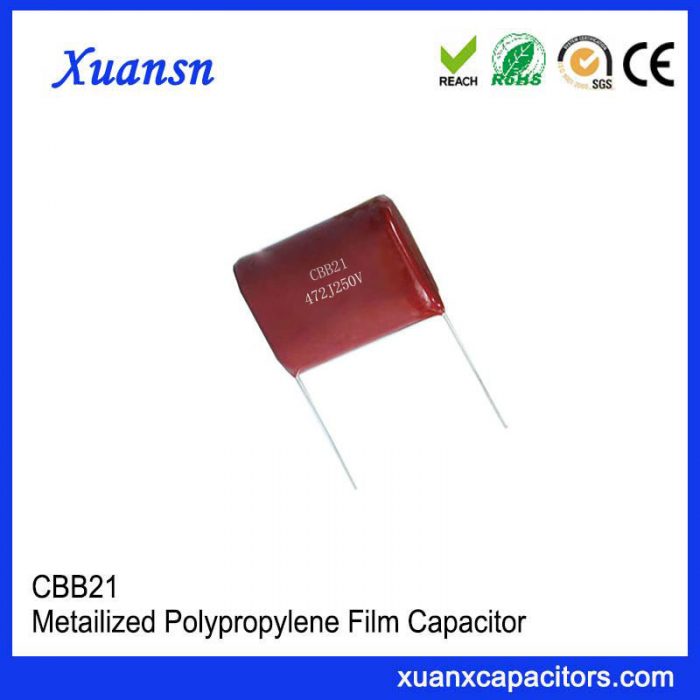CBB21 METALLIZED POLYPROPYLENE FILM CAPACITOR