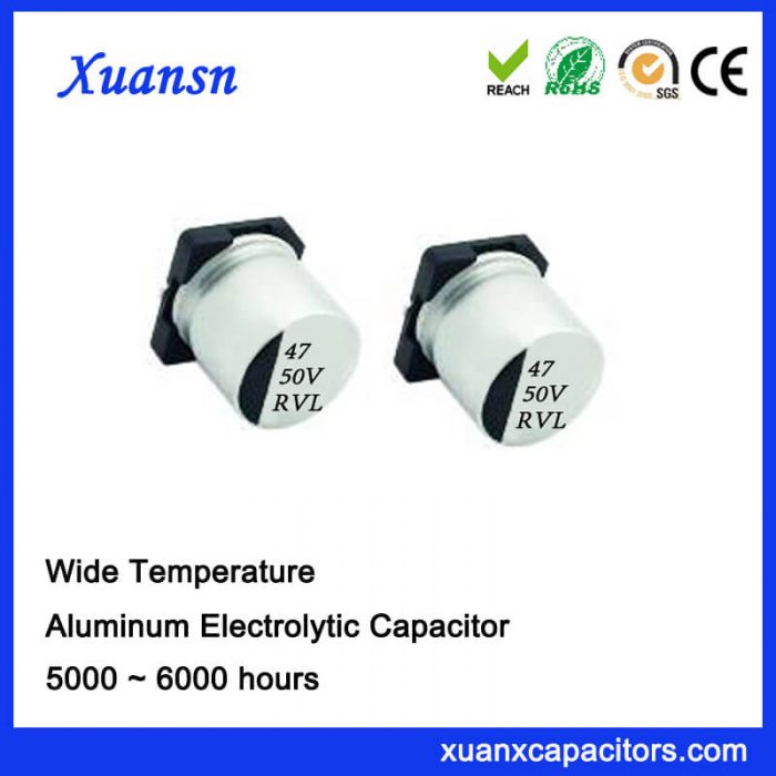 47UF 50V Long Life Chip Aluminum Electrolytic Capacitor