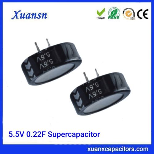 5.5V 0.22F Supercapacitor