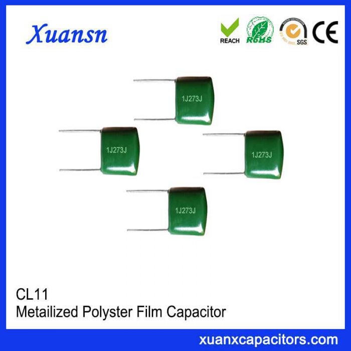 High reliability polyester capacitor CL11 273J