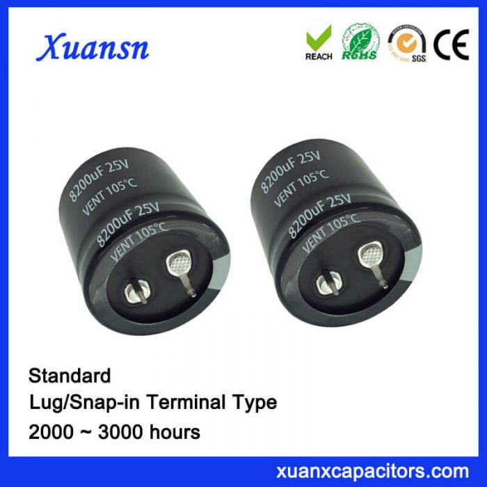 8200UF 25V Standard Snap In Capacitor
