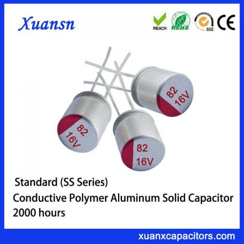 82UF solid polymer capacitors