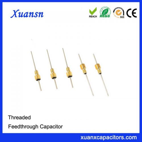 Gold Plated Bushing Style Feed-thru Capacitor