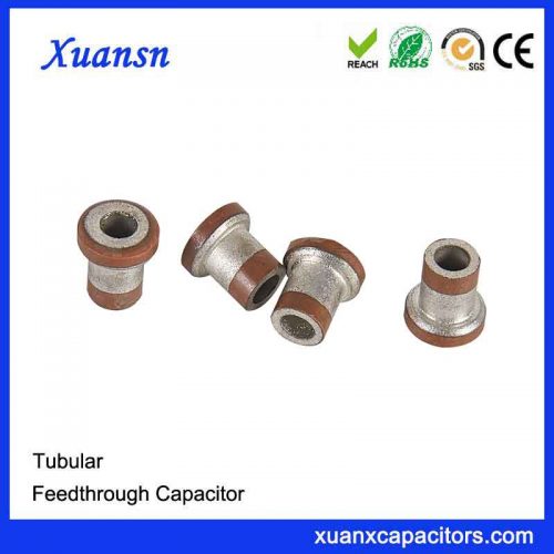 Tubular feedthrough capacitor G1915