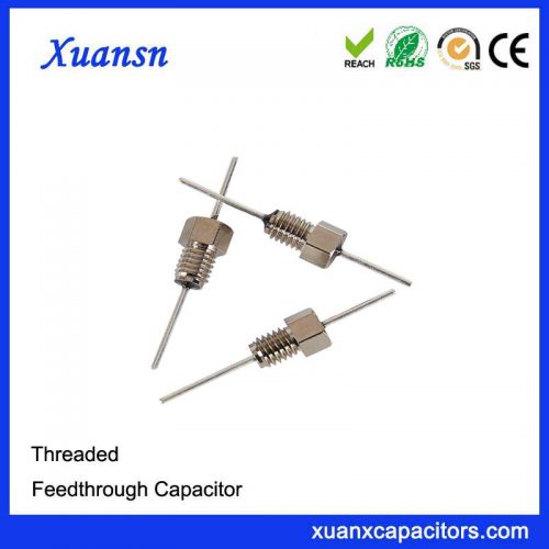 Threaded EMI filter