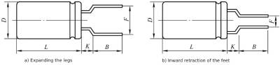 Lead pin electrolytic capacitor