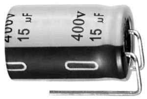 Lead pin electrolytic capacitor