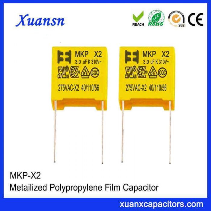 Safety capacitors X2